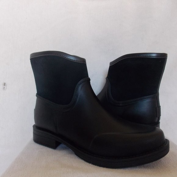 ankle height rain boots
